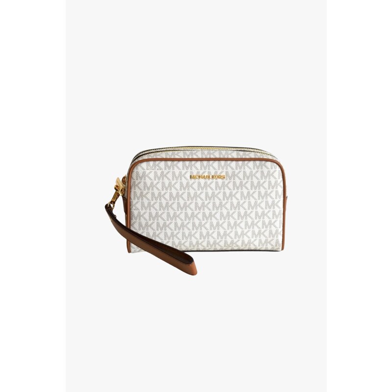 Michael Kors jet set item medium travel pouch wristlet vanilla dámská kosmetická kabelka