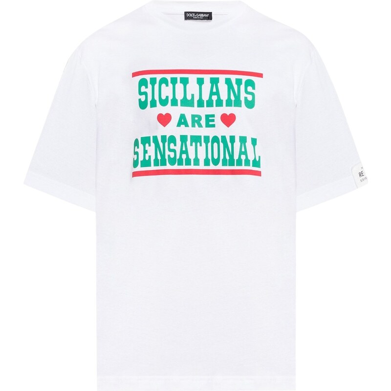 DOLCE & GABBANA Sicilians White tričko
