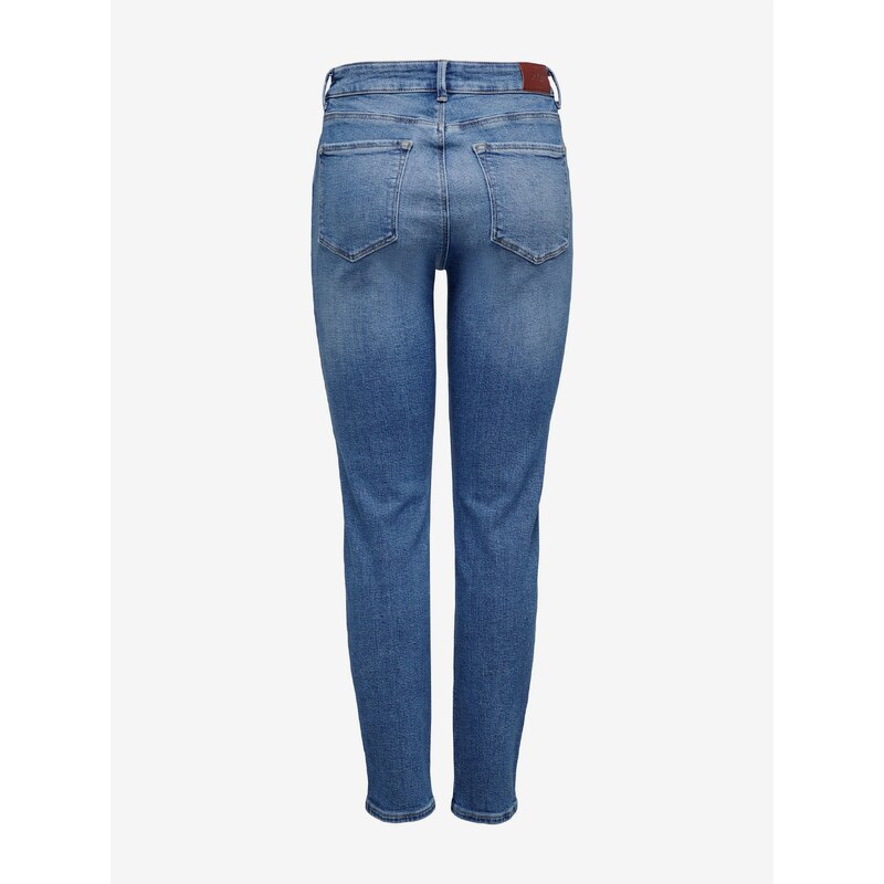 Modré dámské straight fit džíny ONLY Emily - Dámské
