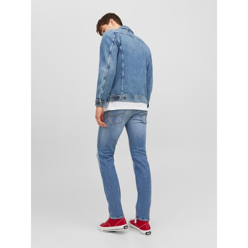 Světle modré pánské slim fit džíny Jack & Jones Glenn - Pánské