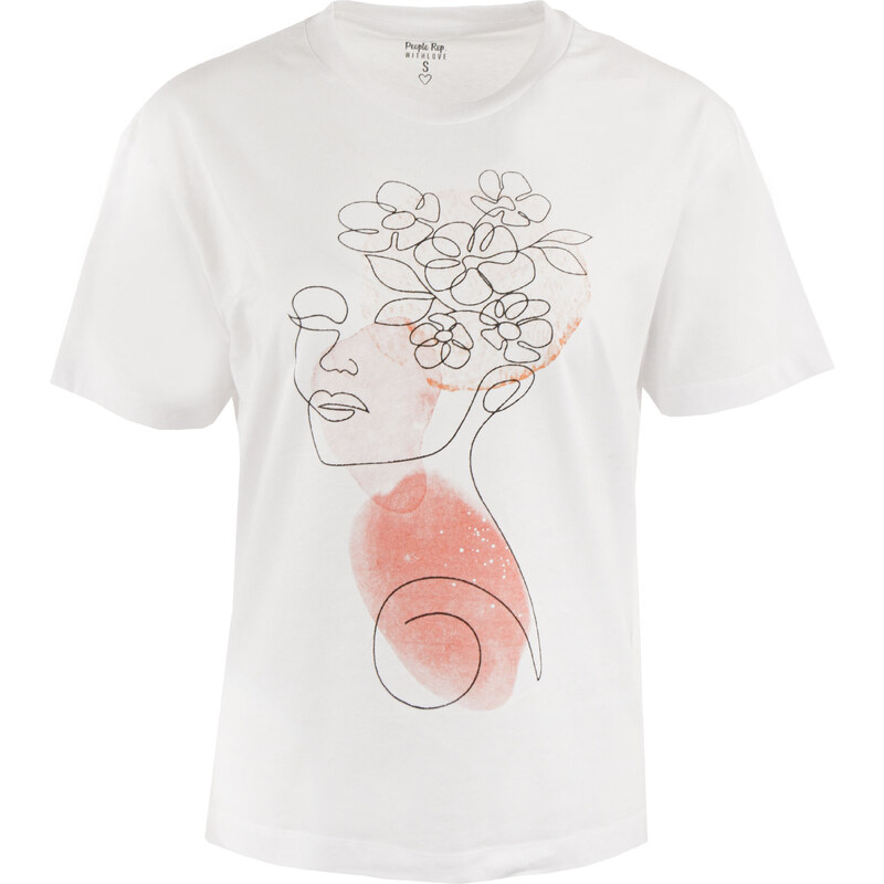 Dámské triko THE PEOPLE REP. Marilena light white L