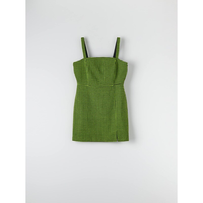 Sinsay - Mini šaty s pepitovým vzorem - neonová