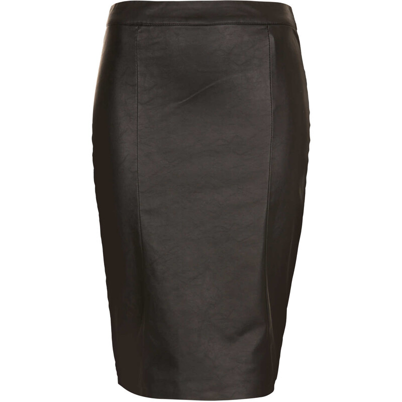 Topshop Black Panel Pencil Skirt