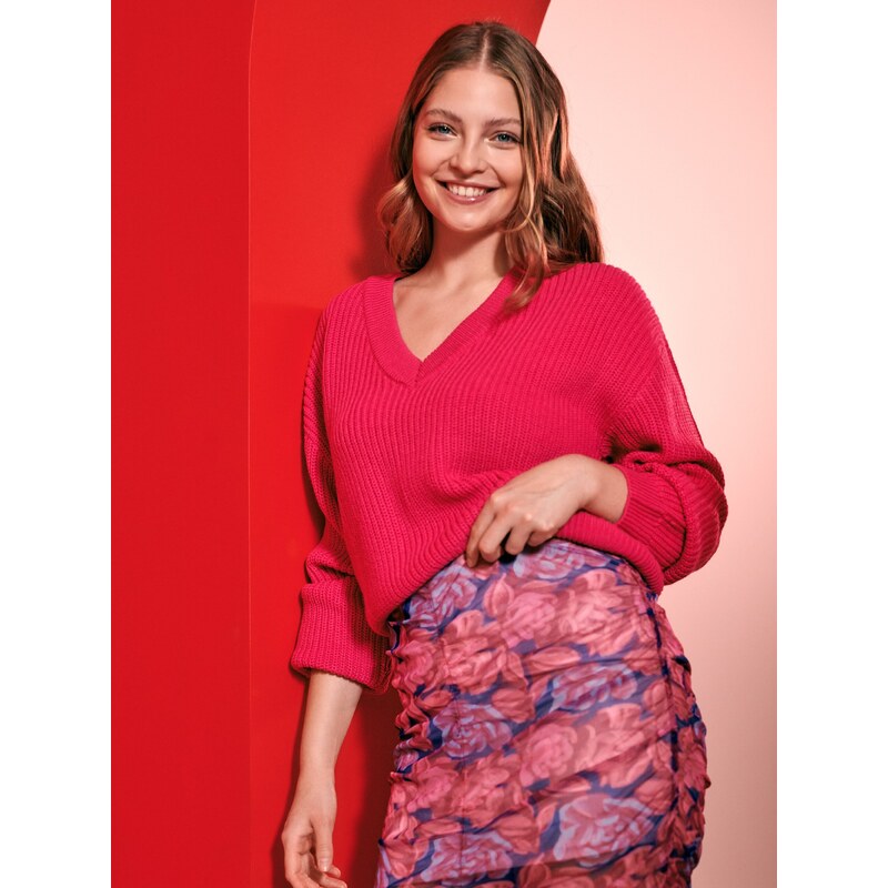 Sinsay - Květinová minisukně - vícebarevná 76955773