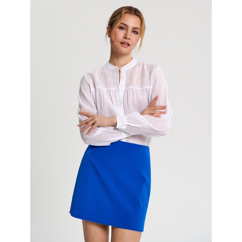 Sinsay - Mini sukně s rozparkem - indigo 79025402