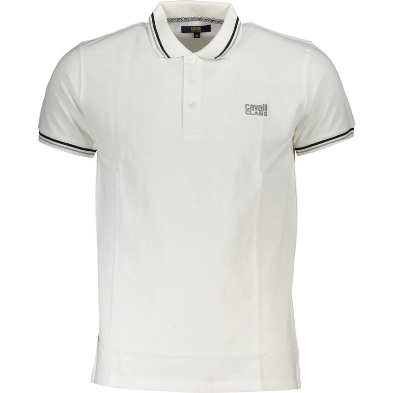 Bílé pánské polo triko Cavalli Class
