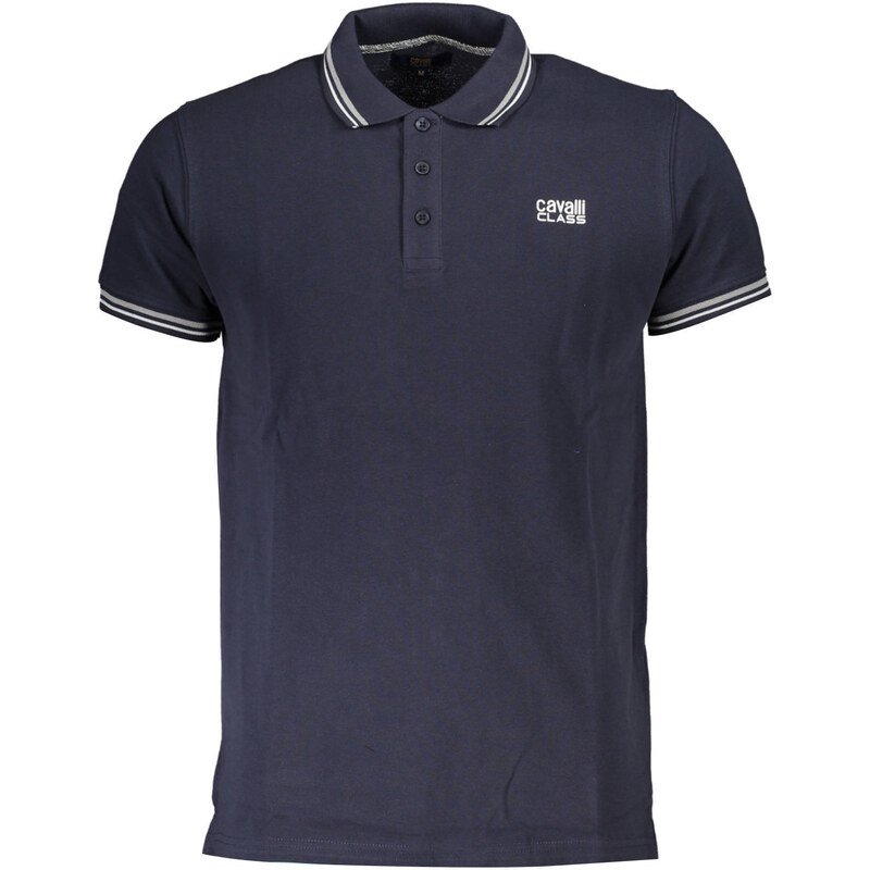 Pánské modré polo triko Cavalli Class