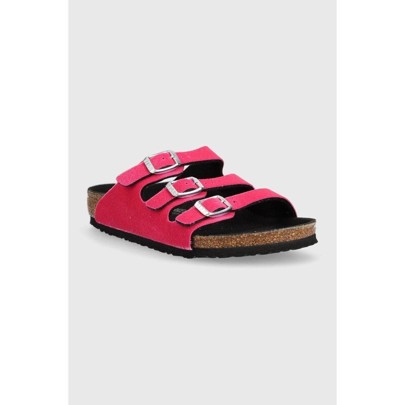 Dětské pantofle Birkenstock Florida fialová barva