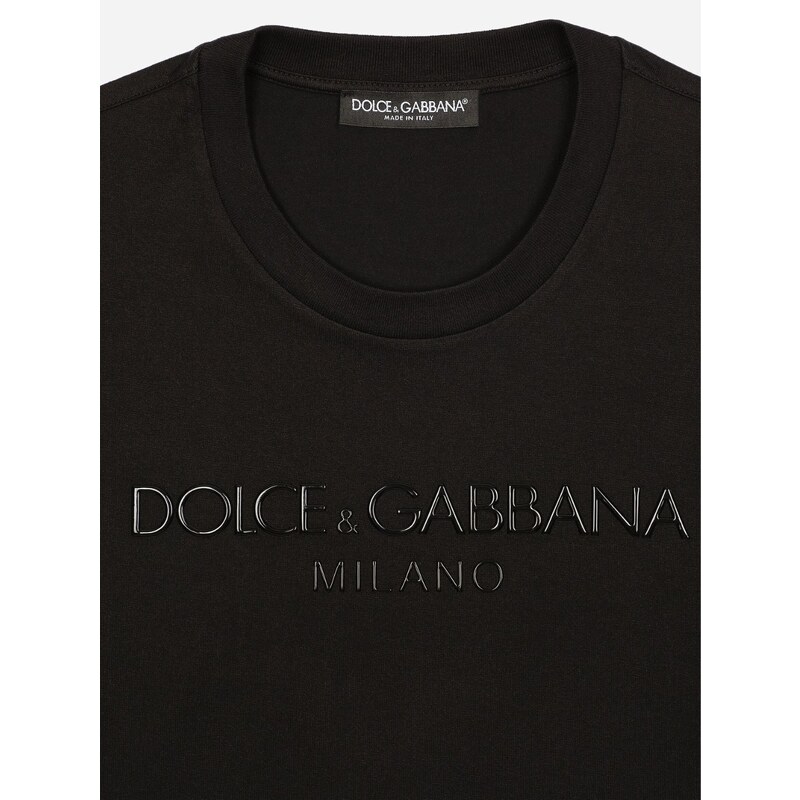 DOLCE & GABBANA Detail Black tričko