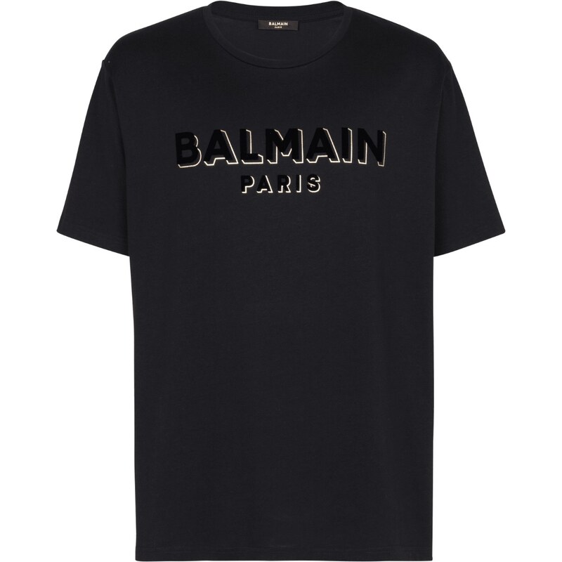 BALMAIN Patch Black tričko