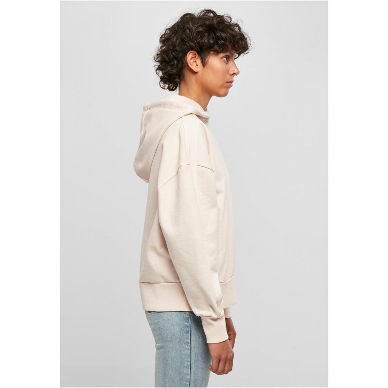 Růžová dámská mikina Urban Classics Heavy Terry Garment Dye