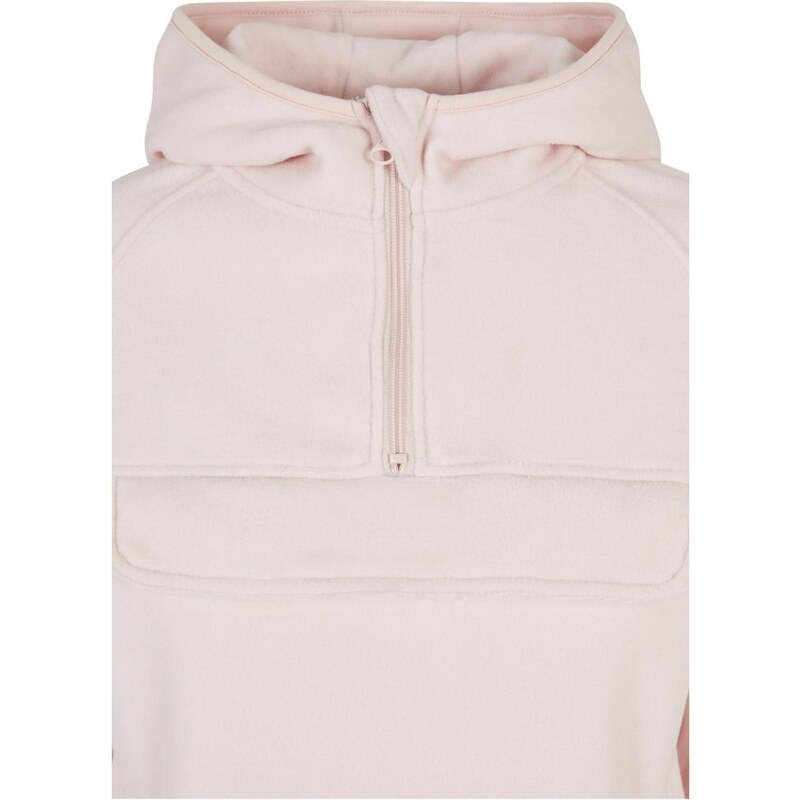 URBAN CLASSICS Ladies Polar Fleece Pull Over Hoody - pink