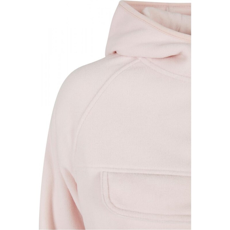 URBAN CLASSICS Ladies Polar Fleece Pull Over Hoody - pink