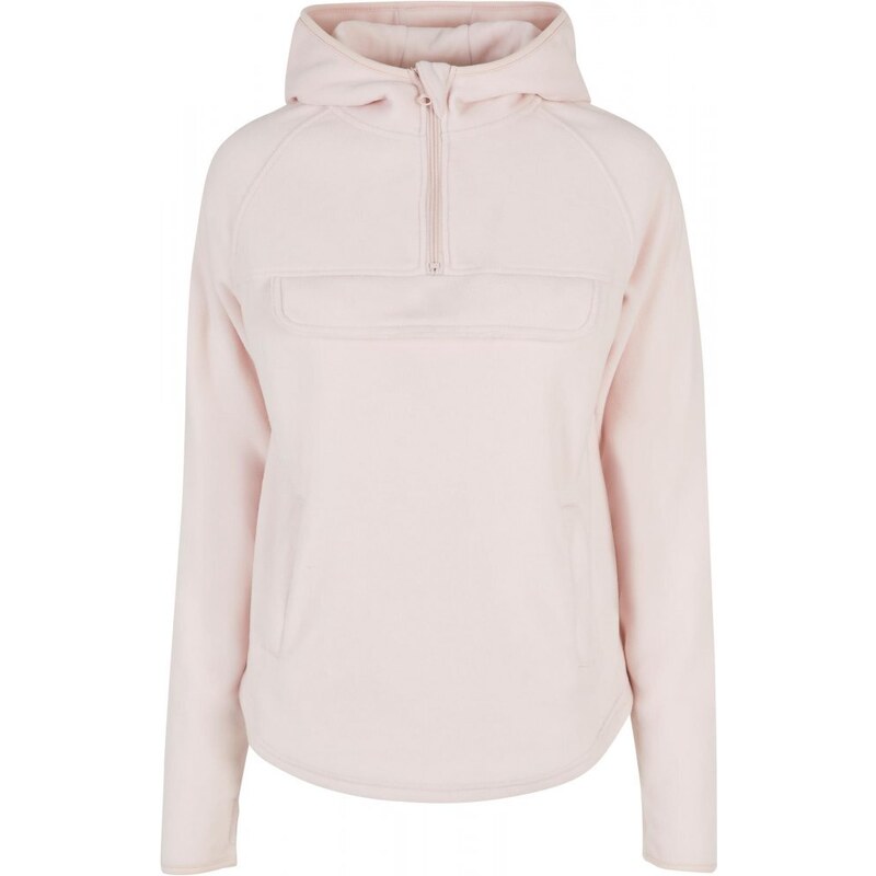 URBAN CLASSICS Ladies Polar Fleece Pull Over Hoody - pink