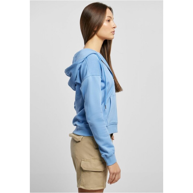 URBAN CLASSICS Ladies Organic Terry Zip Hoody - horizonblue