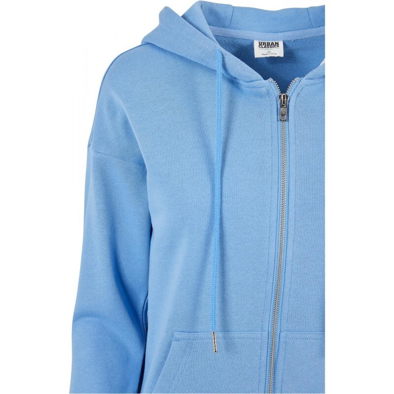 URBAN CLASSICS Ladies Organic Terry Zip Hoody - horizonblue