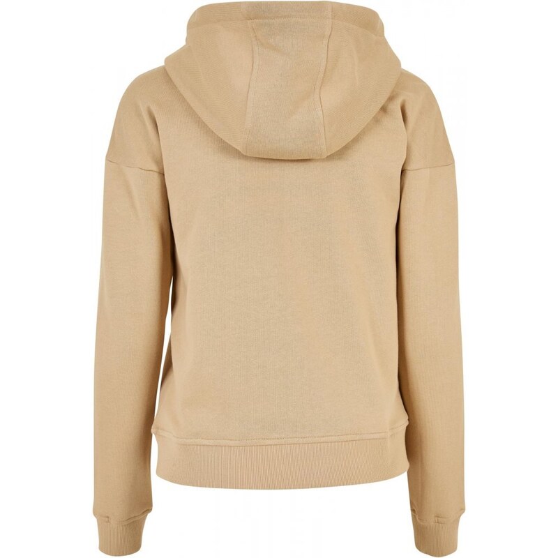 URBAN CLASSICS Ladies Organic Terry Zip Hoody - unionbeige