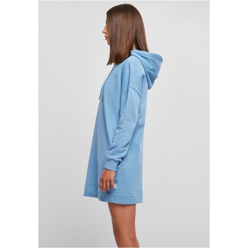 URBAN CLASSICS Ladies Organic Oversized Terry Hoody Dress - horizonblue