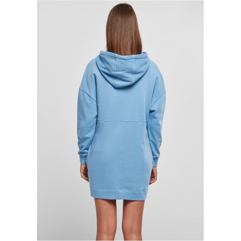 URBAN CLASSICS Ladies Organic Oversized Terry Hoody Dress - horizonblue