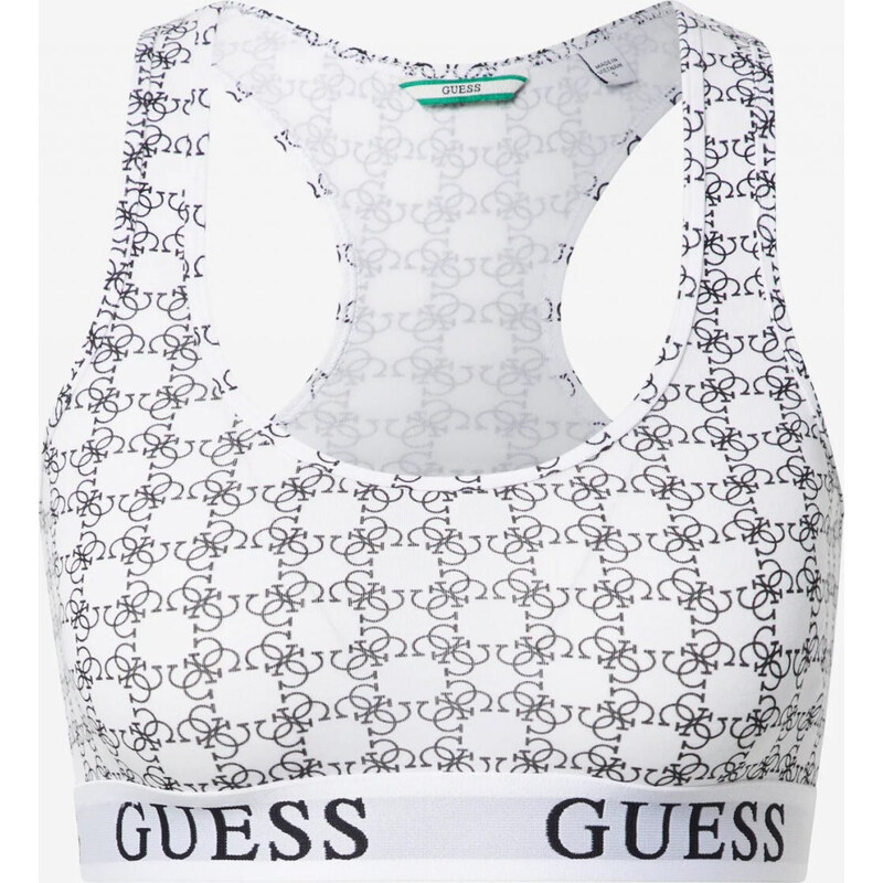 Sportovní bralette podprsenka - O1GC04JR06B - FF91 - Černo/bílá - Guess