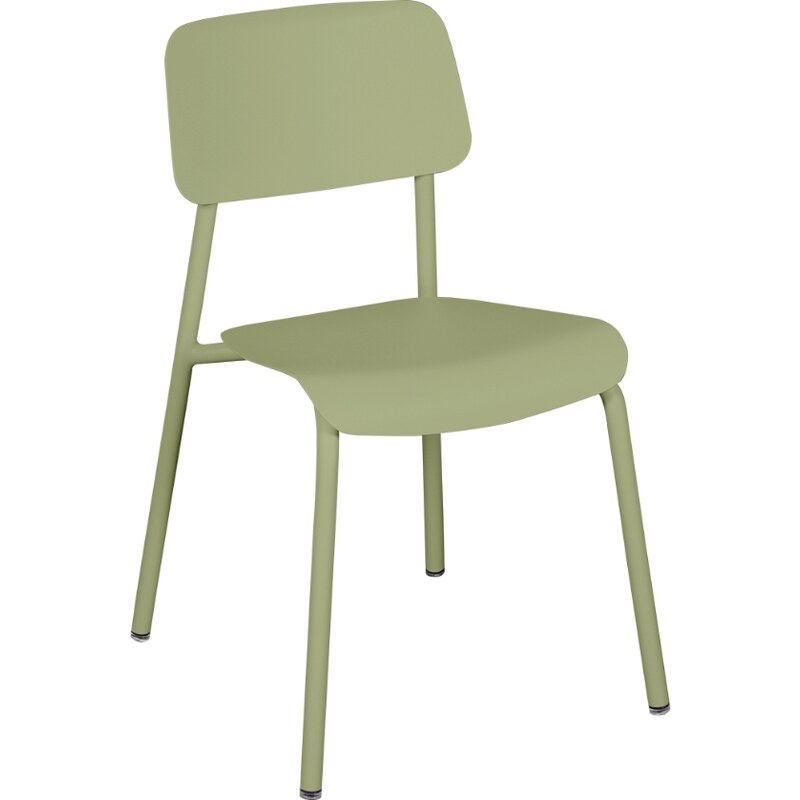 Světle zelená hliníková zahradní židle Fermob Studie