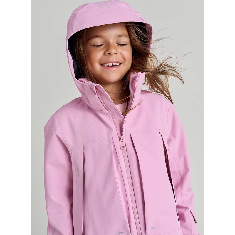 Dětská bunda Reima Jatkuu růžová barva