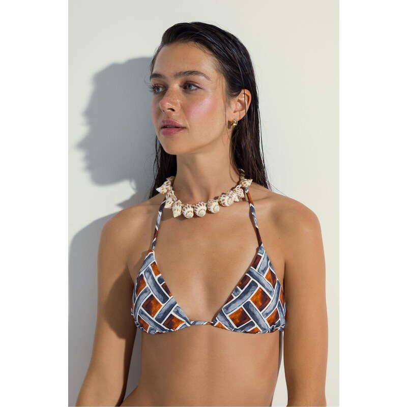 Nefes İstanbul X DeFacto Printed Bikini Top