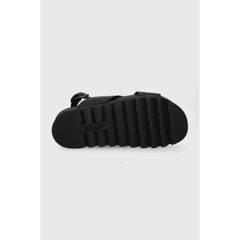 Kožené sandály Timberland Santamonica Sun Xband dámské, černá barva, A23FE-BLACK