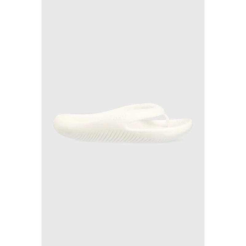 Žabky Crocs Mellow Flip dámské, bílá barva, na plochém podpatku, 208437 -  GLAMI.cz