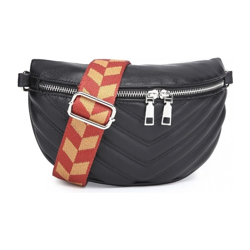 Jennifer Jones Crossbody kabelka ledvinka černá LB2307 86196708