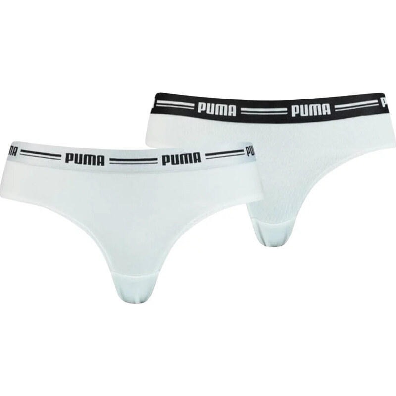 DVOJBALENÍ DÁMSKÝCH KALHOTEK PUMA BRAZILIAN BRIEFS 2 PACK Bílá