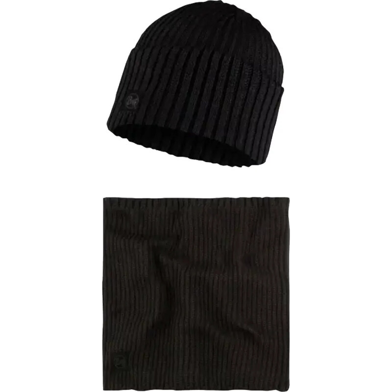 Černá čepice a nákrčník Buff Gift Pack Set Beanie and Neckwarmer