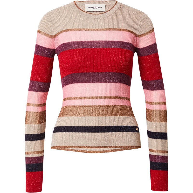 Sonia Rykiel Svetr bronzová / fialová / růžová / červená 109351598
