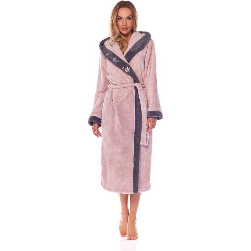 Dlouhý dámský župan L&L 9145 Hft M-2XL 69408571