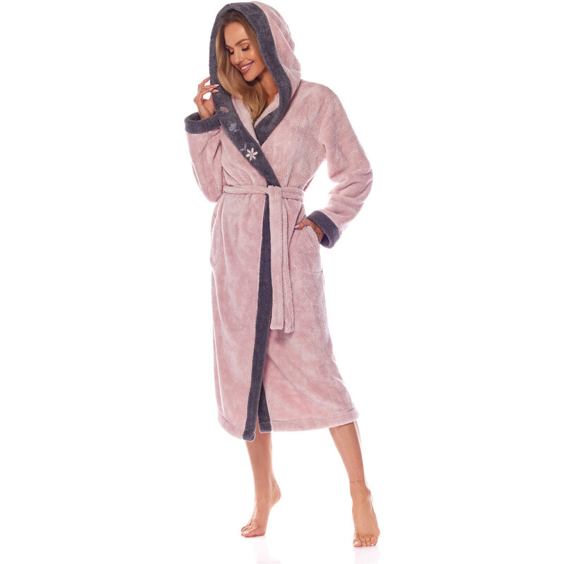 Dlouhý dámský župan L&L 9145 Hft 3XL 86571856