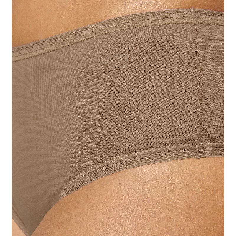 Dámské kalhotky GO High waist C2P - BROWN - hnědé 00CM - SLOGGI