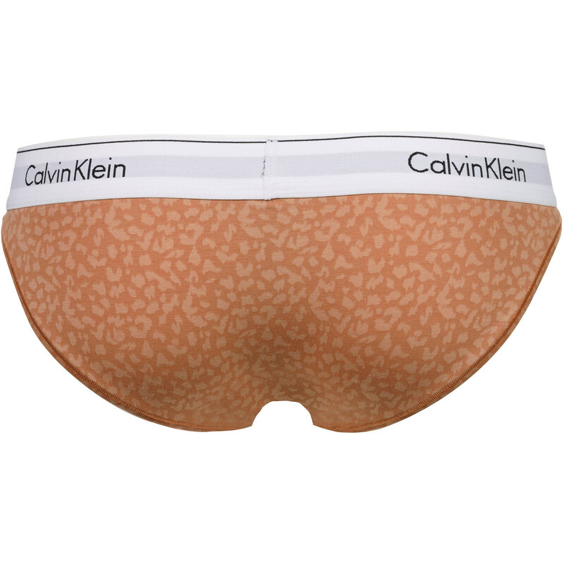 Dámské kalhotky F3787E 796 hnědá/vzor - Calvin Klein