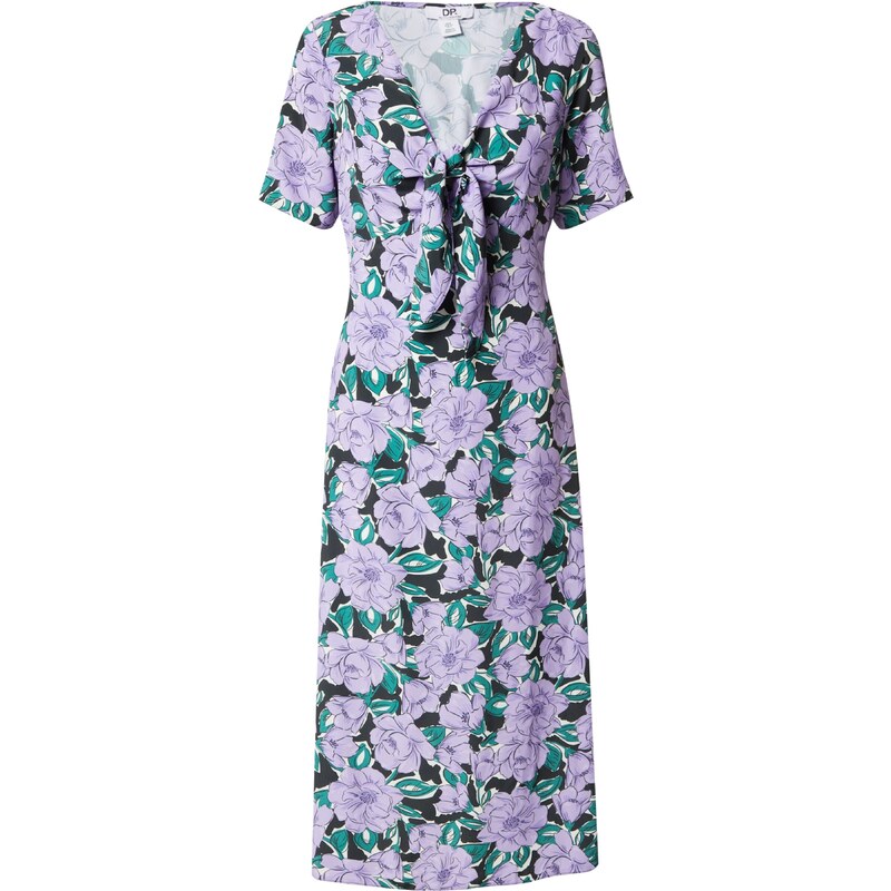 Dorothy Perkins Šaty zelená / fialová / černá