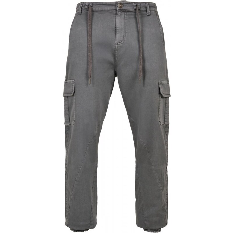 Pánské kalhoty Urban Classics Knitted Cargo Jogging Pants - šedé