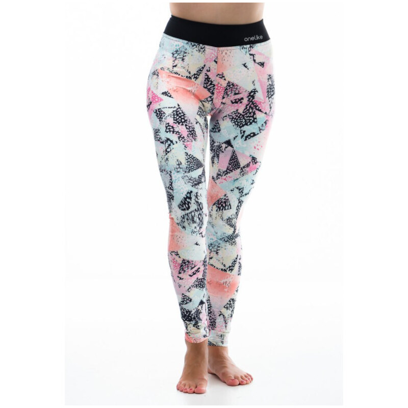 Dámské barevné legíny Amsterdam A6102 multicolor - Litex