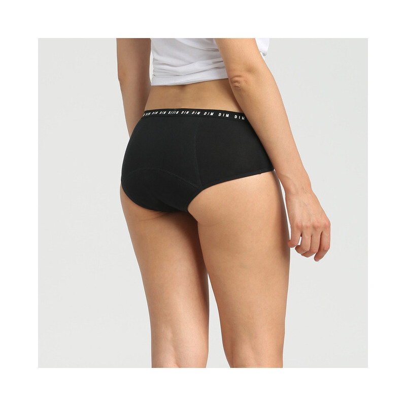 Noční i denní menstruační kalhotky (boxerky) DIM MENSTRUAL NIGHT BOXER - DIM - černá