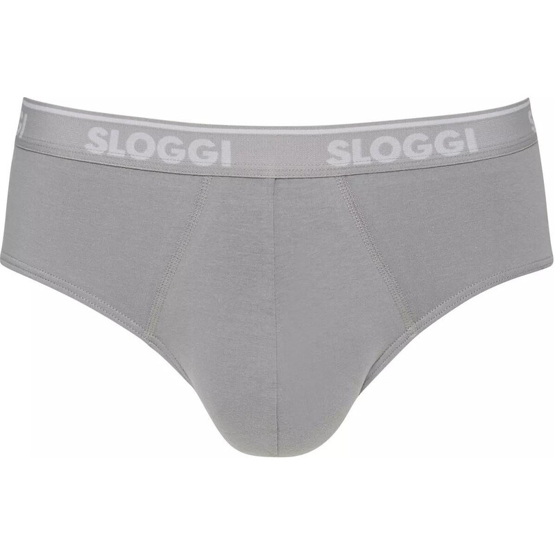 Slipy sloggi men GO ABC Midi 2P - ŠEDÉ - STONE GREY - SLOGGI