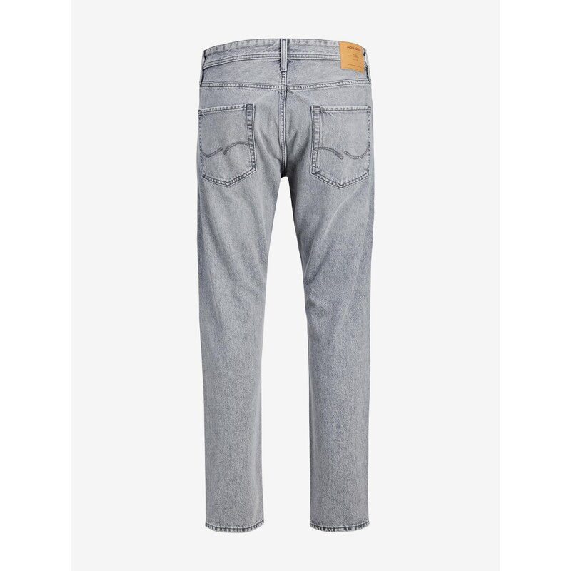 Světle šedé pánské straight fit džíny Jack & Jones Chris - Pánské