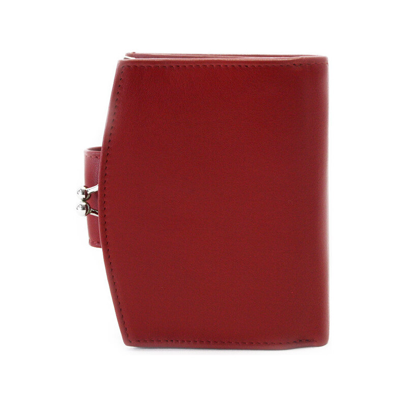 Červená dámská kožená rámová peněženka Norah