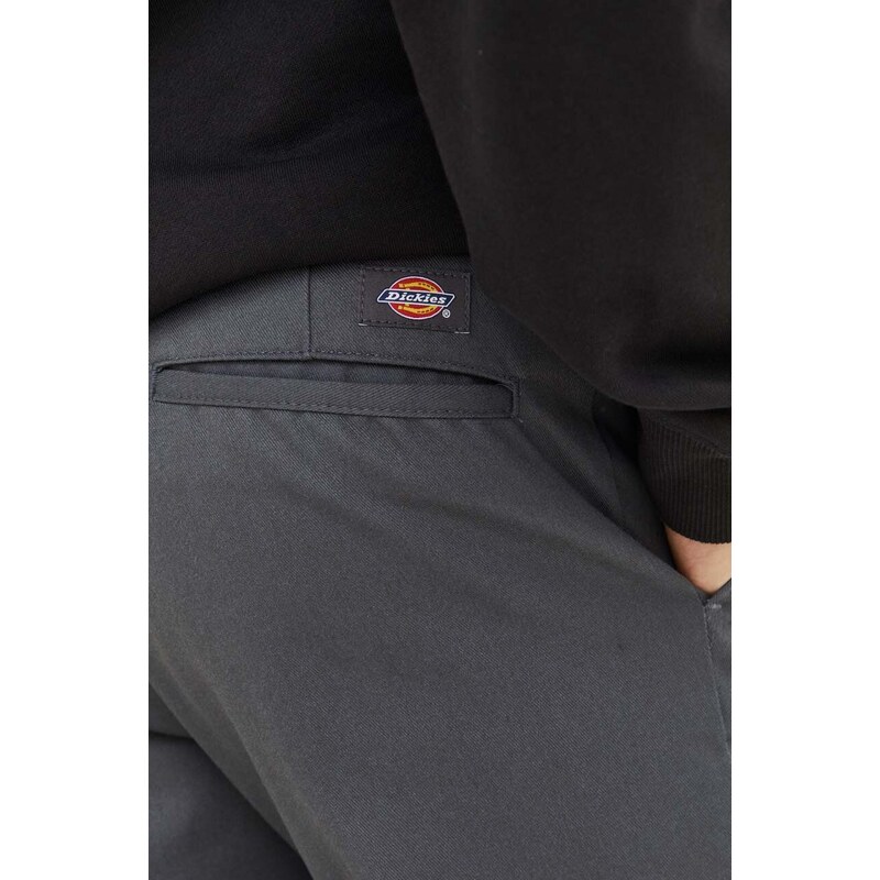 Kalhoty Dickies 874 pánské, šedá barva, jednoduché