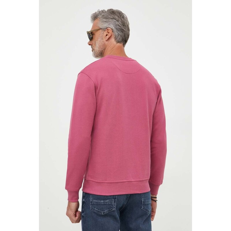Bavlněná mikina Pepe Jeans Medley pánská, růžová barva, s potiskem