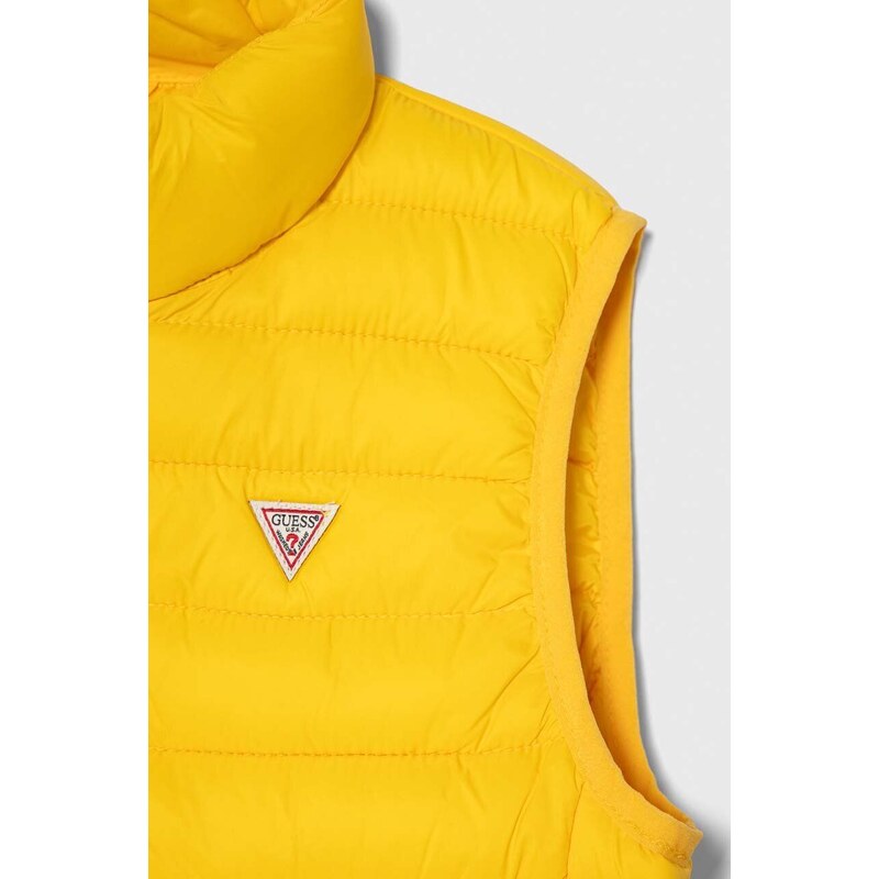 Dětská vesta Guess žlutá barva