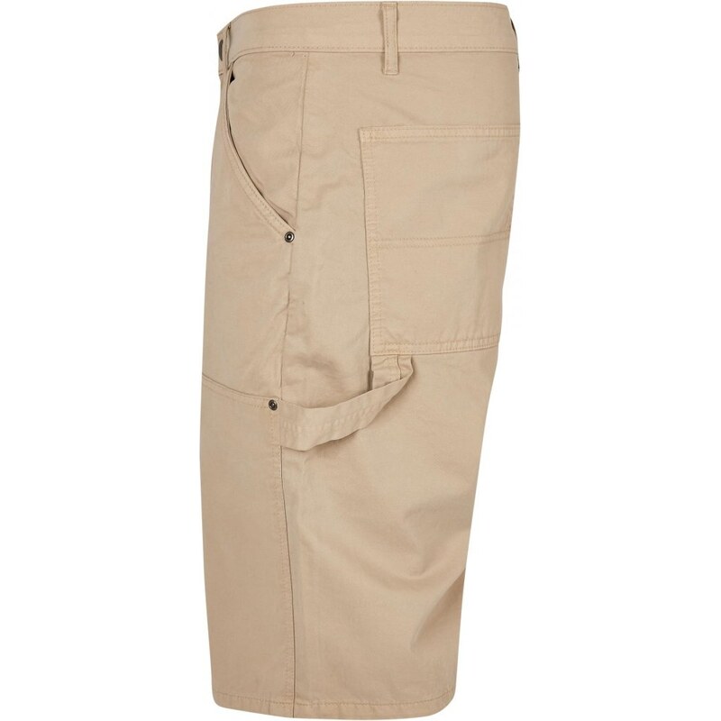 URBAN CLASSICS Double Knee Carpenter Shorts - unionbeige