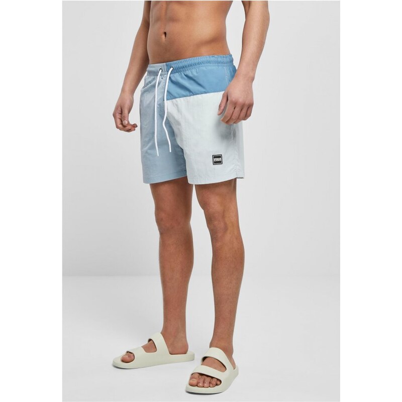 URBAN CLASSICS 3 Block Swim Shorts - pastelblue