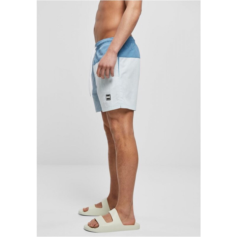 URBAN CLASSICS 3 Block Swim Shorts - pastelblue